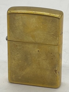 K4435B■ Zippo ジッポー オイルライター J 2002年 ゴールド カラー プレーン 火花OK!! 喫煙具 煙草 ビンテージ USA ■