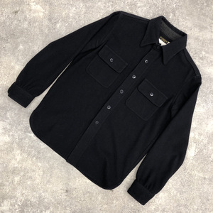 ▲ AtLast&Co アットラスト CPO Shirtt Jacket シャツ ジャケット アウター アメリカ海軍下士官 無地 ダークネイビー 紺 サイズ38 104