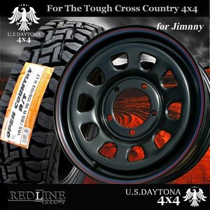 ■ U.S.Daytona 4x4 ■ スズキジムニー専用サイズ　トーヨーオープンカントリーR/T ホワイトレター 185/85R16 背面含む5本セット