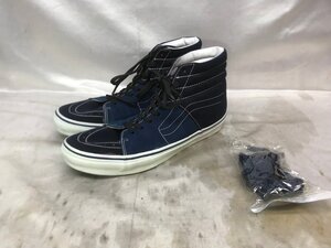 【美中古品】VANS バンズ ヴァンズ BEAUTY&YOUTH by F.A.T コラボ SK8-HI ハイカットスニーカー V38CLNVY サイズ：29cm カラー：ネイビ