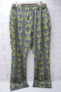 254【1円～】Onitsuka Tiger オニツカタイガー PRINTED TRACK PANTS ジャージ トラックパンツ 総柄 虎 2183B189 Asics グリーン Lサイズ