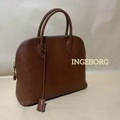 INGEBORG レザーバッグ ブラウン