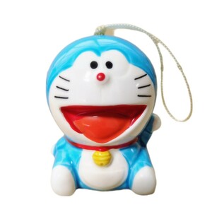 ドラえもん【DORAEMON】キャラクター風鈴 藤子プロ 陶器 日本製 レトロ 当時品