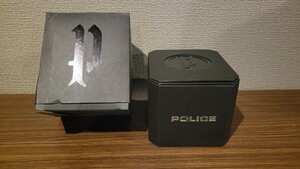 POLICE クオーツ13200j ジャンク 腕時計 メンズ腕時計 箱付き アクセサリー 中古品