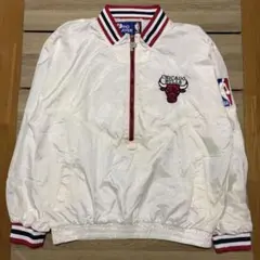 訳あり NBA シカゴブルズ 90s ナイロン アノラック ホワイト XL 希少