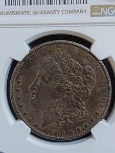 ★米国★MORGAN DOLLAR★1895年O-MINT★NGC鑑定AU-D★極美品～★S希少品★