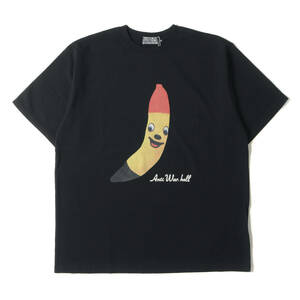 新品 HYSTERIC GLAMOUR ヒステリックグラマー Tシャツ サイズ:XL 24SS HYSTERIC BANANA クルーネック 半袖Tシャツ ブラック 黒 トップス