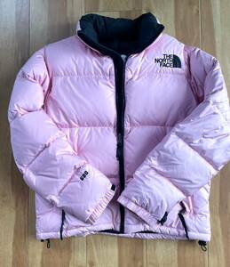 希少 古着 THE NORTH FACE ノースフェイス ダウンジャケット 600FP XSサイズ 正規品 名作 サーモンピンク ヌプシジャケット