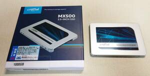 【中古（正常動作確認済）】【SSD（2.5インチ SATA）】Crucial（クルーシャル）　Crucial MX500 1TB 3D NAND（CT1000MX500SSD1）