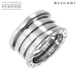 ブルガリ BVLGARI ビーゼロワン 4バンド #49 リング K18 WG ホワイトゴールド 750 指輪 B-ZERO1 Ring 90243972