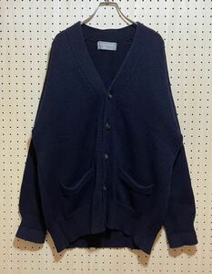 USED Comme des Garcons Homme Wool Knit Cardigan Navy Japan コムデギャルソン オム ウール ニット カーディガン ネイビー 日本製 F784