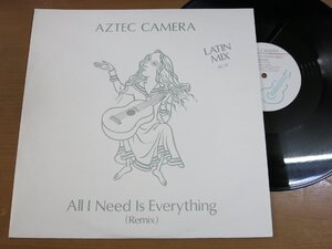 LP2822／【45rpm/12インチシングル】AZTEC CAMERA：ALL I NEED IS EVERYTHING(REMIX).