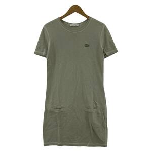 LACOSTE ラコステ Tシャツ ワンピース size34/グリーン系