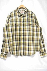 ＠美品 ラングラー Wrangler 長袖ウエスタンシャツw522 Xl アメリカ古着 ビックサイズ 大きいサイズ XXL