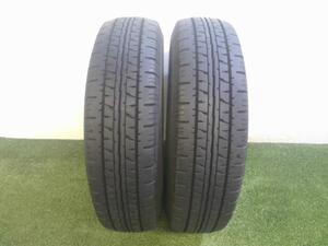 中古 165R13 6PRLT DUNLOP ダンロップ エナセーブ VAN01 2本 2023年製 7,0ミリ 個人宅配送不可