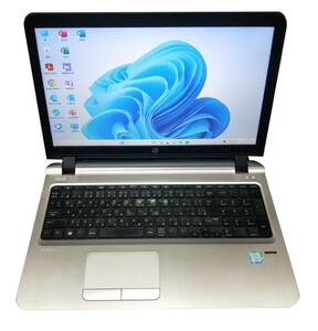 ★【驚速 HP ProBook 450 G3 i5-6200U 2.3GHz x4+8GB+SSD256GB+HDD500GB 15.6インチノートPC】Win11+Office2021 /HDMI/WEBカメラ■E052306