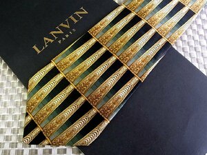 ♪1224S♪新品【植物 花 装飾 柄】ランバン【LANVIN】ネクタイ