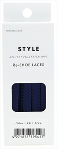 まとめ得 ＳＮＥＡＫＥＲ ＣＡＲＥ Ｒｅ－ＳＨＯＥ ＬＡＣＥＳ １２０センチ ネイビーブルー シューケア x [4個] /h