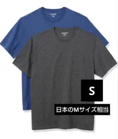 2枚組 Tシャツ ポケット付き クルーネック S 半袖 メンズ М