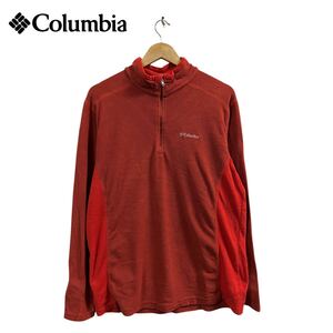 Columbia ハーフジップ フリース トップス USA古着 洗濯済 コロンビア harfzip fleece tops アウトドア ブランド アメリカ古着 plywood2404