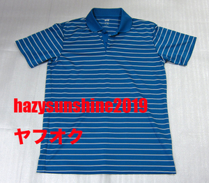 ユニクロ UNIQLO ポロシャツ POLO SHIRT ボーダー サイズ SIZE L ポリエステル 100% DRY-EX