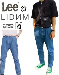 【大人気！美品！】Lee × LIDNM コラボ テーパード デニムパンツ