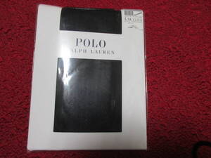 即決2　POLO　RALPHLAUREN　　 厚手　暖かタイツ黒　ツイードミックスダイヤ　サイズL～LL　定価1650円