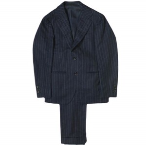 Brilla per il gusto TAYLOR＆LODGE CHALKED STRIPE SUIT チョークストライプスーツ 24-17-0740-015 42 ネイビー BEAMS 定価143,000円