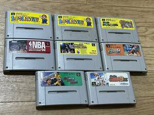 スーパーファミコンソフト スーパーマリオコレクション マリオワールド NBA プロバスケットボール プロサッカー スーパーウルトラ野球