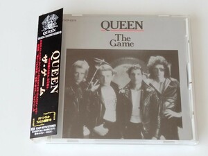 クイーン QUEEN / The Game 帯付CD 東芝EMI TOCP8278 80年8th,94年リリース盤,テレカ応募券付,地獄へ道づれ,愛という名の欲望,夜の天使,