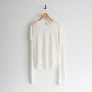 継続販売品 / 未使用 / TOTEME トーテム / Layered Knit Tee ニット Tシャツ M / 2412-0079