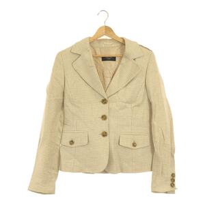 【美品】Weekend Max Mara ウイークエンドマックスマーラ アウター テーラードジャケット カジュアル おしゃれ レディース ベージュ