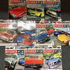 B1480　2007年「CLASSIC CARS」クラシックカー 10冊SET 英国旧車雑誌　英国車 カスタム 古本　雑誌 旧車　ビンテージ　自動車