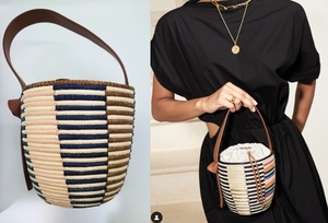 美品 定価13万位 Cesta Collective セスタコレクティブ Lunchpail ボーダー サイザル バスケットバッグ かごバッグ トゥモローランド取扱TS