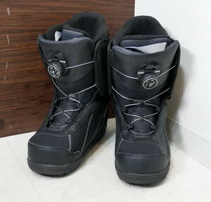 ▲(R605-H48) IGNIO イグニオ スノーボードブーツ BOA ボア ダイヤル式 ブーツ ブラック 黒 25.0cm 