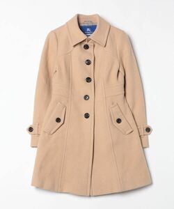 「BURBERRY BLUE LABEL」 ステンカラーコート 40 ベージュ レディース