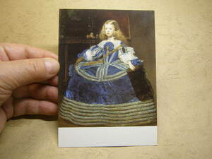 絵葉書 ベラスケス 王女マルガリータ肖像画 現地購入品オーストリア製 size約10.5x14.8cm 絵葉書送84/1枚:94/5枚