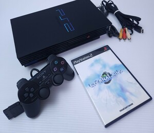 美品/動作品 SONY ソニー PlayStation2 PS2本体 SCPH-50000 ブラック プレステ2 ゲーム機 コントローラ,AV,電力ケーブル セット(205)