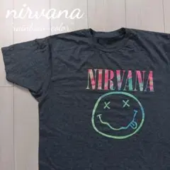 【USA古着】nirvana colorful smileyface gray