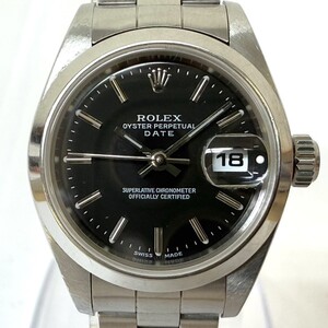 G836-O48-584◎ ROLEX ロレックス OYSTER PERPETUAL DATE オイスターデイト ref.79160 A番 レディース 腕時計 自動巻き 稼働