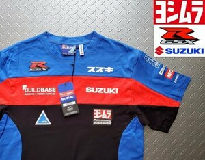 ※送料385円【正規品★本物】 新品 BUILDBASE SUZUKI ヨシムラ スズキ オフィシャル Tシャツ サイズ表記M 日本サイズL GSX-R UK限定！