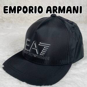 新品未使用 EMPORIO ARMANI エンポリーアルマーニ EA7 イーエーセブン エアセッテ キャップ 帽子 ロゴ ブラック 275916 0P837 00020 