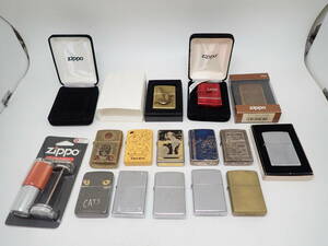 46185 ★ ZIPPO ライター おまとめ14点 アーマー ウィンディ ドラゴン おでんくん LARK ドクロ 等 オイルライター ジッポー ★ ジャンク品