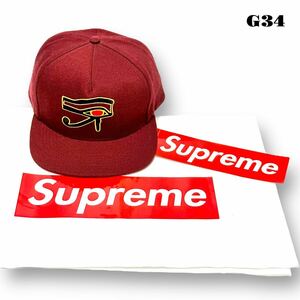 ★早いもの勝ち！ SUPREME CAP シュプリーム キャップ 帽子 キャップ ジェット キャンプ ワーク ベースボールバーガンディー レッド 赤紫