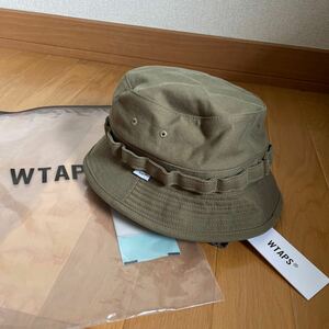 新品未使用　ダブルタップス　wtaps ハット　JUGLE / HAT.COTTON.SATIN カラー　OD サイズM送料￥230