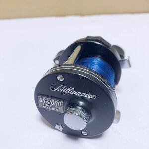 中古良品Daiwa millionaire GS-2000 ベイトリール ダイワ ミリオネア 2-BALL BEARINGS 両軸 釣具リ-ル 現状品 管理番号SHD122