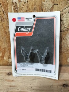 Colony コロニー　45 サイドバルブ　スロットル　スパークケーブルクランプ　ビンテージ　WL 