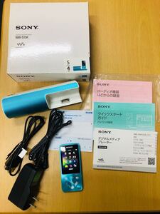 ● SONY ソニー WALKMAN ウォークマン NW-S13K デジタルメディアプレーヤー ブルー 4GB スピーカー付き コードあり 箱説付き 通電確認済み