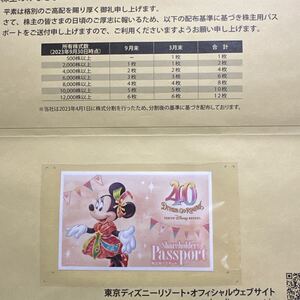 ◆NO.241217◆ オリエンタルランド パスポート 東京ディズニーランド ディズニーシー 有効期限2025年1月31日 1枚 株主優待 チケット