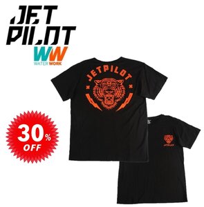 ジェットパイロット JETPILOT Tシャツ セール 30%オフ 送料無料 タイガー メンズ Tシャツ S22604 ブラック/オレンジ 2XL